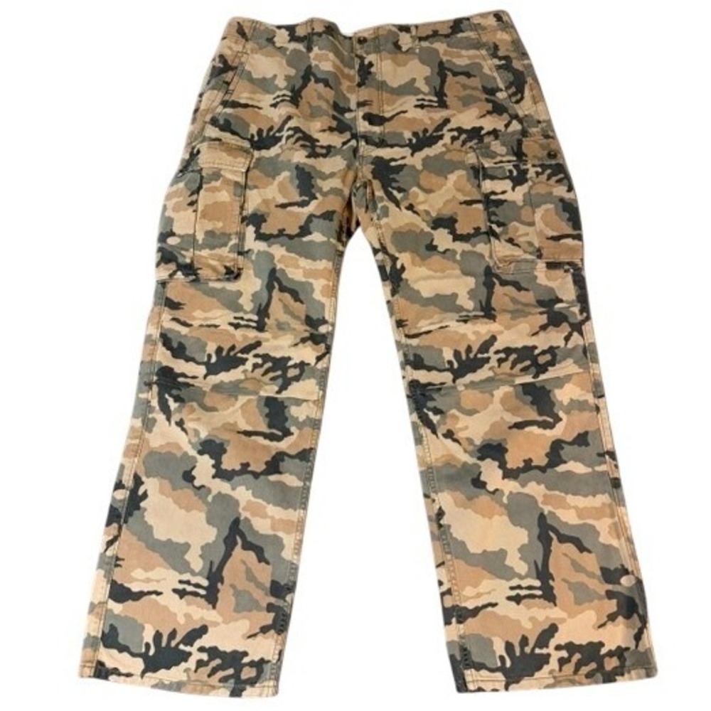 Levi's Cargo Pants Mens Size 40x32 Tan Ace Camo Straight Leg Utility Tactical